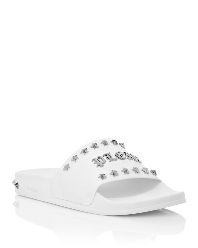 Flat gummy sandals Gothic Plein