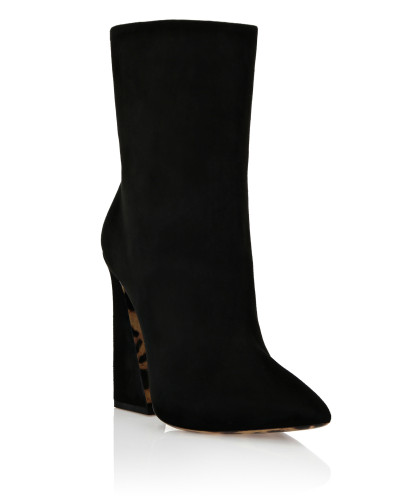 bootie high heels Leopard