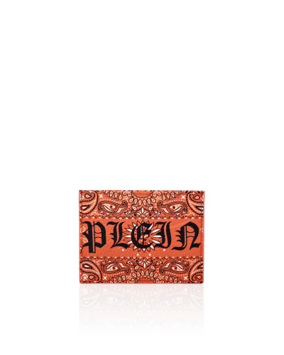 Leather Credit Cards Holder Paisley
