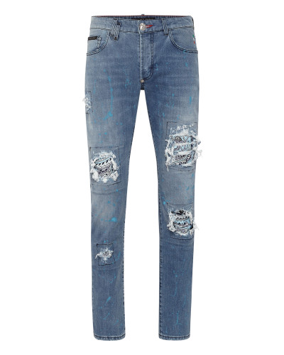 Denim Trousers Super Straight Cut Fit
