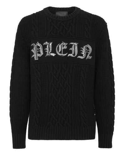Wool & Cashmere Pullover  Round Neck LS Gothic Plein