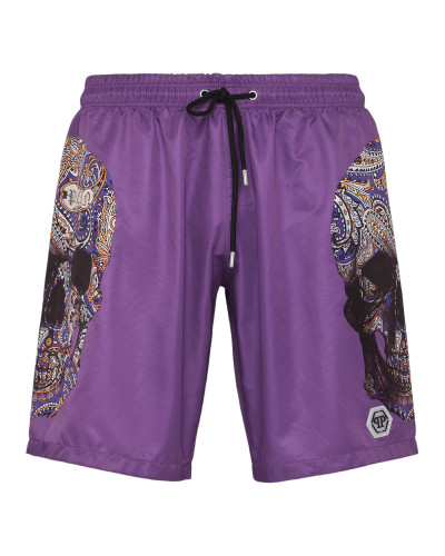 Swimwear Boxer Paisley Skull