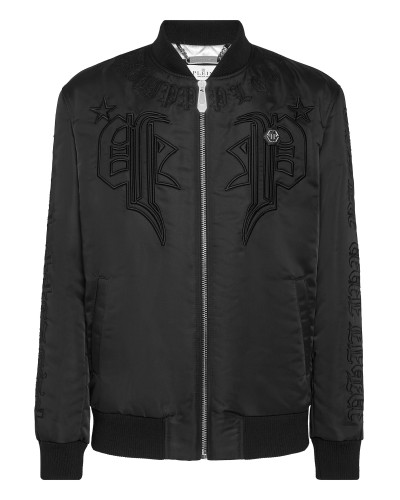 Satin Bomber Gothic Banner