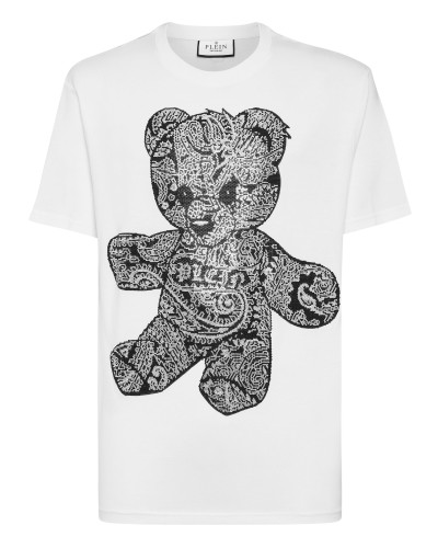 T-shirt Round Neck SS Paisley Teddy Bear