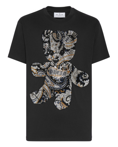 T-shirt Round Neck SS Paisley Teddy Bear