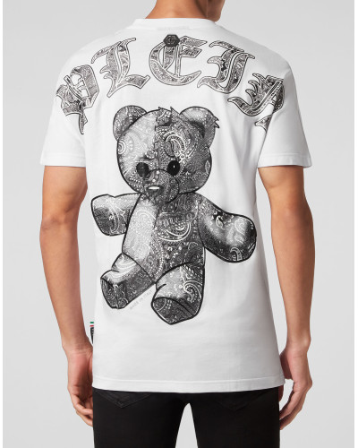 T-shirt Round Neck SS Paisley Teddy Bear