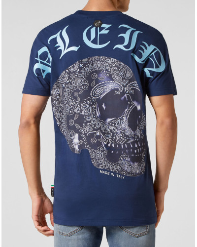 T-shirt Round Neck SS Paisley Skull