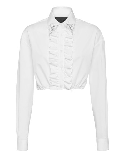 Popeline  Cropped Shirt LS