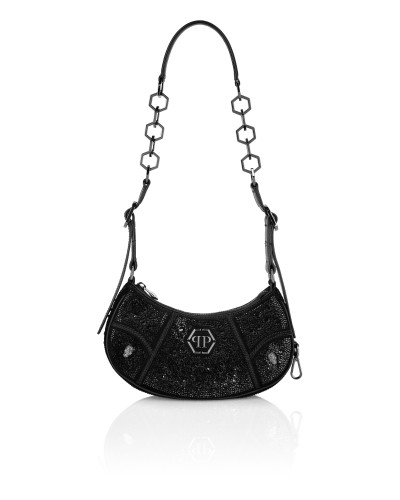 Embellished Suede Shoulder Bag ECLIPSE