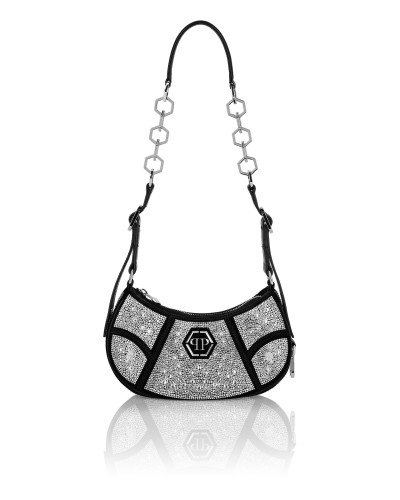 Embellished Suede Shoulder Bag ECLIPSE