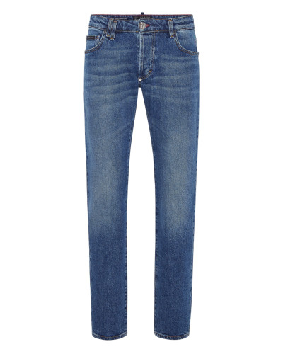 Denim Trousers Super Straight Cut Tattoo