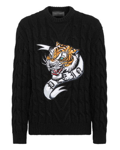 Wool Blend Roundneck Tattoo