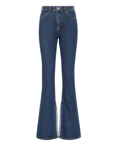 Denim Flare Fit Trousers