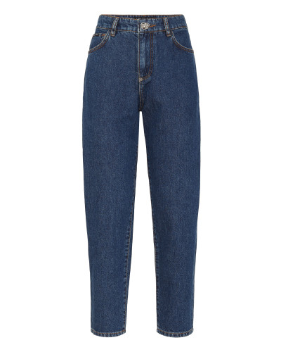 Denim Mom Fit Trousers