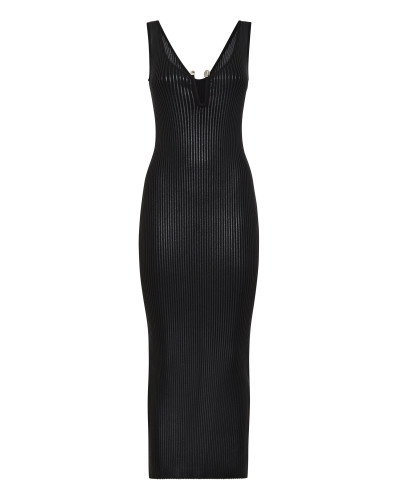 Coated Knit Dress