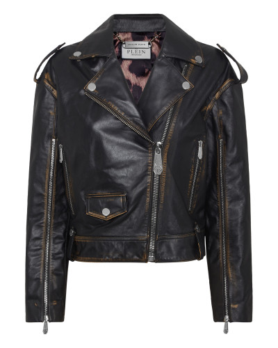 Vintage Leather Over Biker