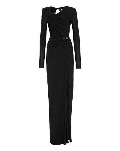 Crepe Jersey  Long Dress Piercing