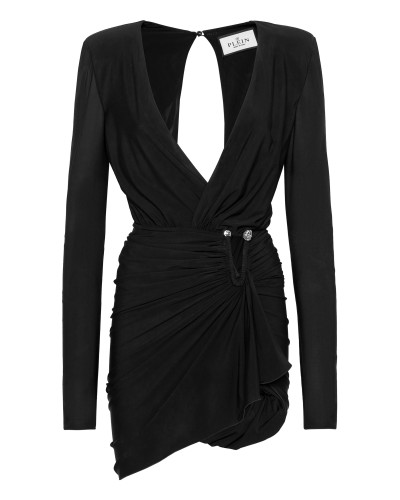 Crepe Jersey Piercing Mini Dress