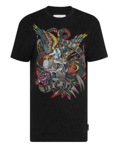 T-shirt Roundneck SS with crystals Tattoo