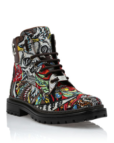 Nappa Boots Flat Mid Tattoo
