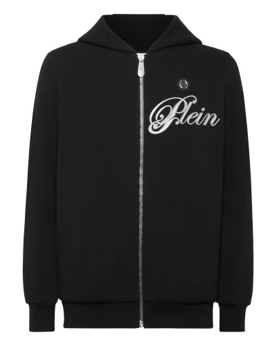Fleece Hoodie Sweatjacket Degrade' Skull