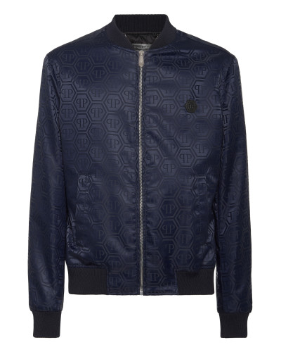 Nylon Bomber Jacquard Monogram