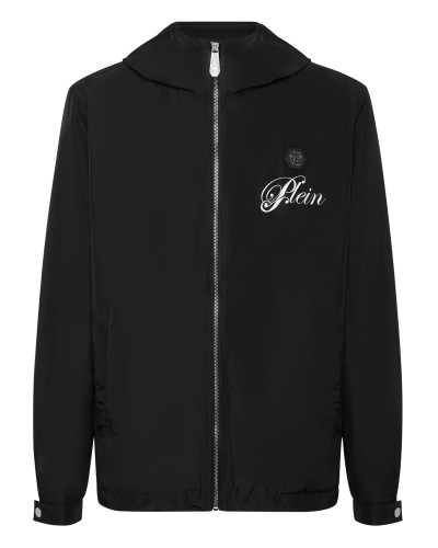 Nylon Hooded Windbreaker Plein Teddy