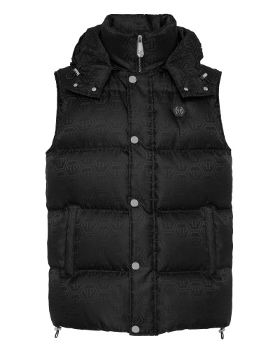 Nylon Down Vest Monogram