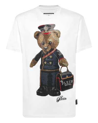 Round Neck T-Shirt Full Of Stones Teddy Bear