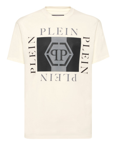 Printed Round Neck T-Shirt Hexagon