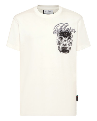 Round Neck T-Shirt Glass Skull