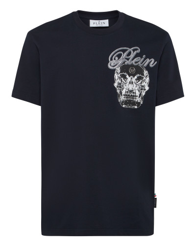 Round Neck T-Shirt Glass Skull