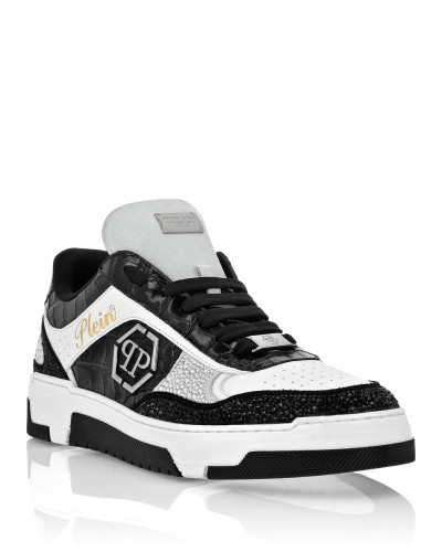 Low Top Sneakers Mix Strass Cocco