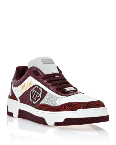 Low Top Sneakers Mix Strass Cocco
