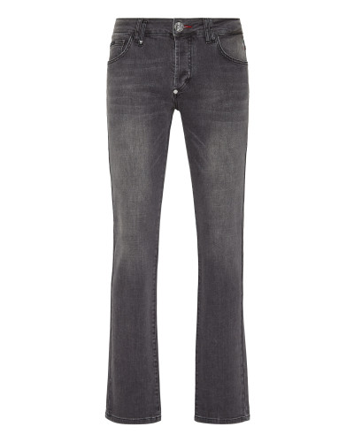 Denim Trousers Straight Cut Supreme Iconic Plein Basic