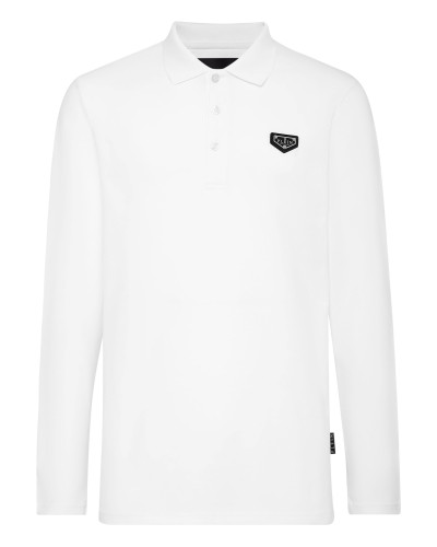 Slim Fit Long-Sleeve Polo