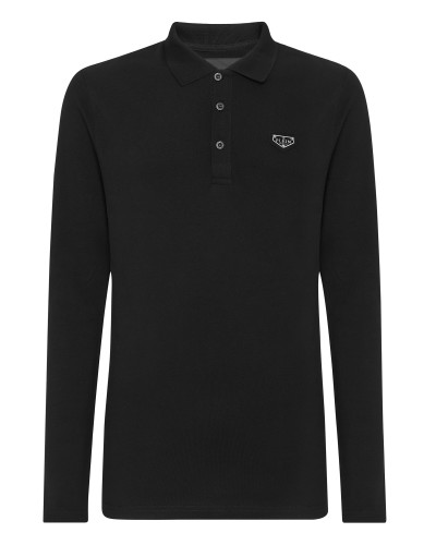 Slim Fit Long-Sleeve Polo