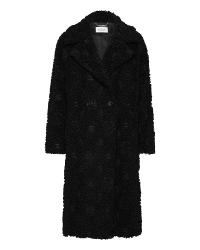 Eco Fur Coat Embroidery Monogram