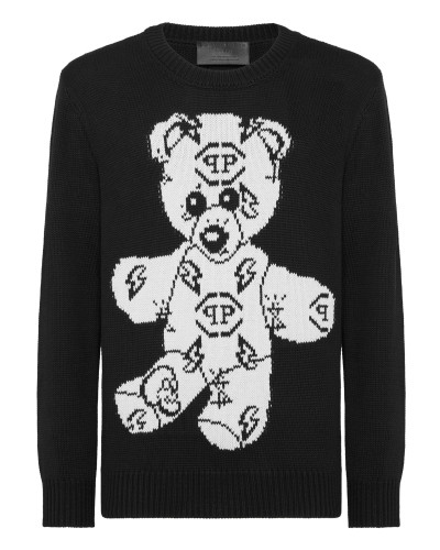Round Neck Pullover Teddy Bear
