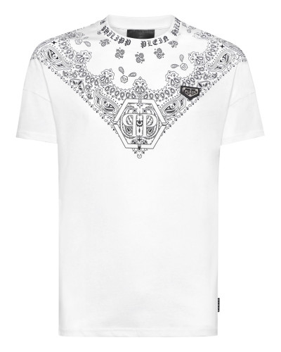 Round Neck T-Shirt Paisley Bandana