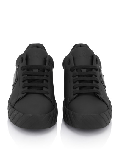 Nappa Leather Low-Top Sneakers Placca