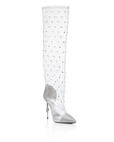 Boots High Heels High Crystal