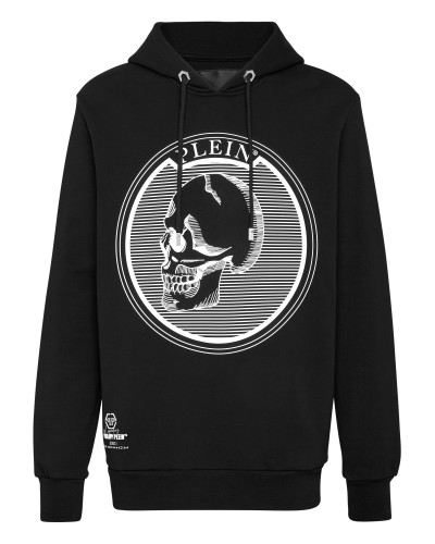 Hoodie sweatshirt Outline Skull