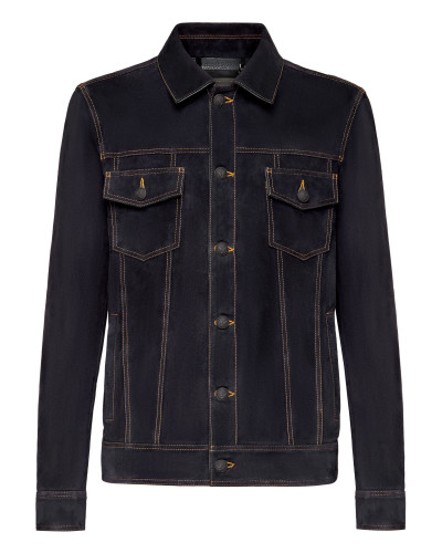 Suede Leather Jacket Iconic Plein
