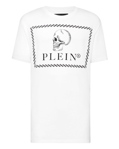 T-shirt Round Neck SS Outline Skull