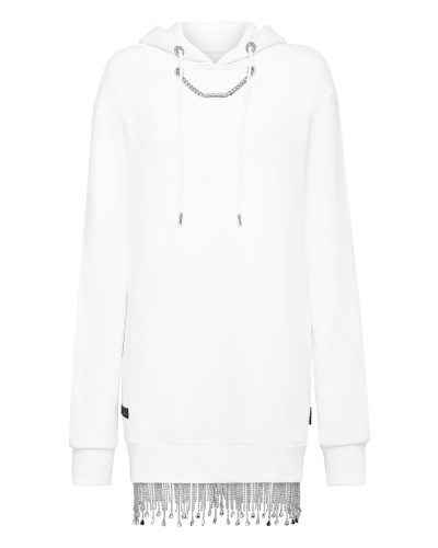 Hoodie sweatshirt Crystal Fringe