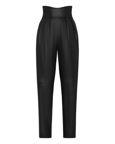 Leather Trousers Long 80's Fit Iconic Plein