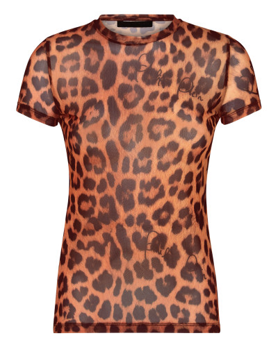 T-shirt Round Neck SS  Leopard