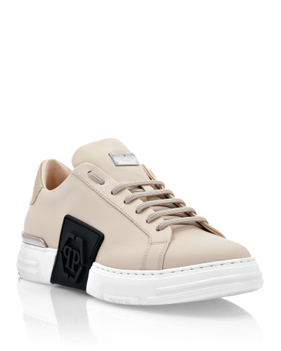LO-TOP SNEAKERS PHANTOM KICK$ LEATHER HEXAGON ICONIC PLEIN
