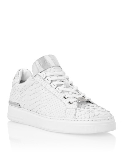 LO-TOP SNEAKERS SILVER $URFER PYTHON